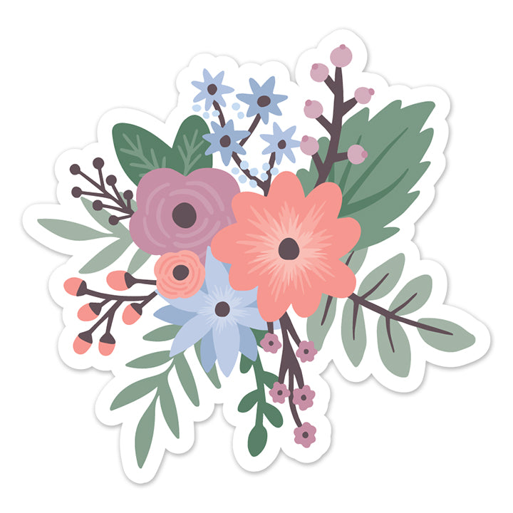 Petunia Punch Floral Sticker